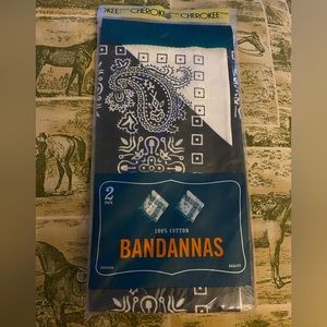 NEW Vintage CHEROKEE Bandanas Set of 2
